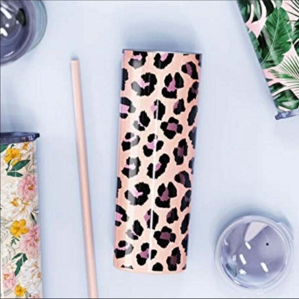 NWT BLUSH SKINNY TUMBLER.  STAINLESS STEEL